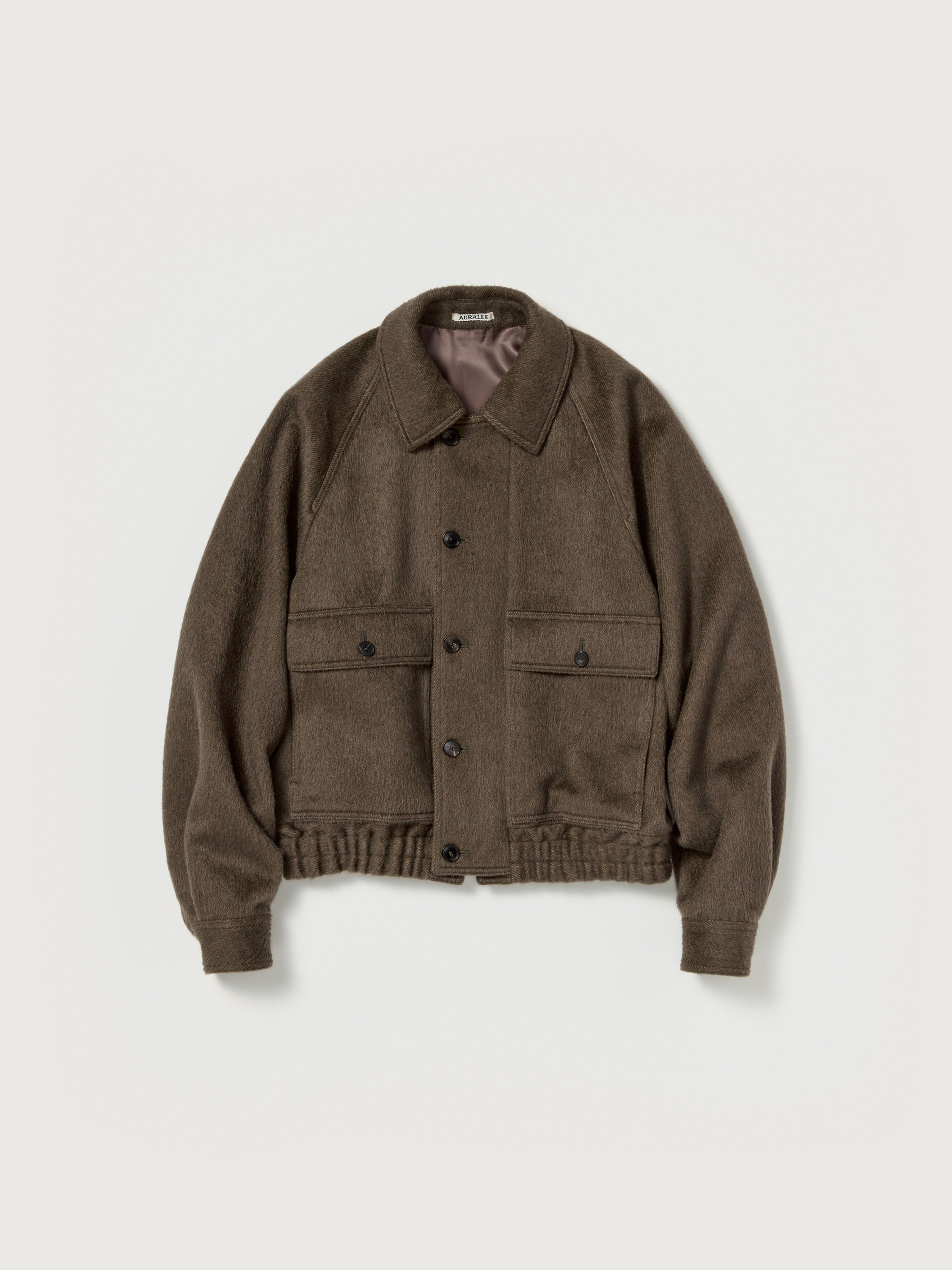 AURALEE 26AW HAIRY WOOL MOHAIR CHAMBRAY BLOUSON